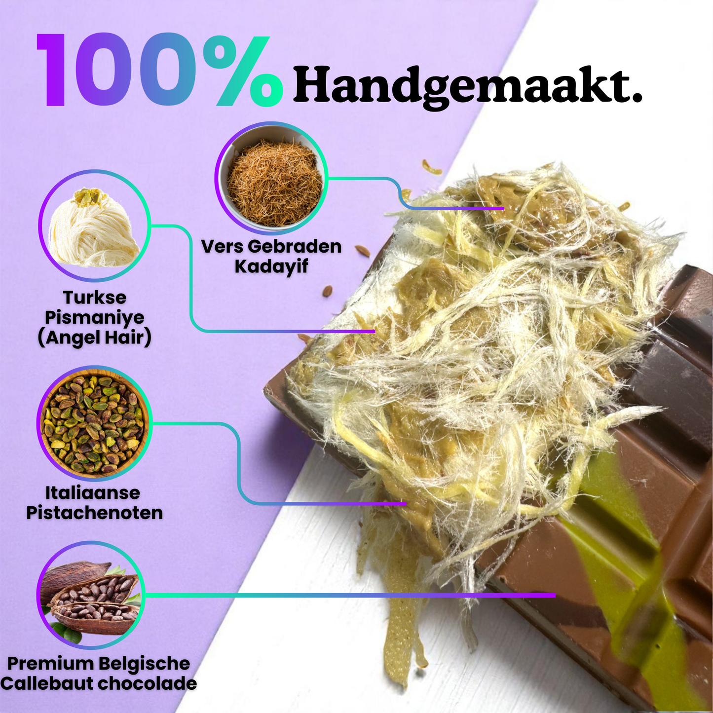 Pişmaniye Deluxe Bar | Pistacie & Englehår